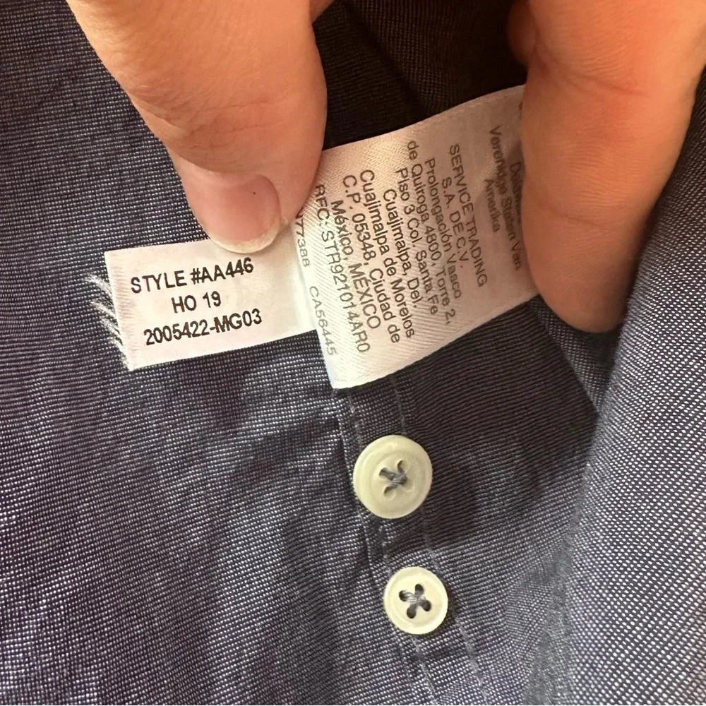 J. Crew Navy Button-Down Casual Shirt